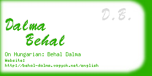 dalma behal business card